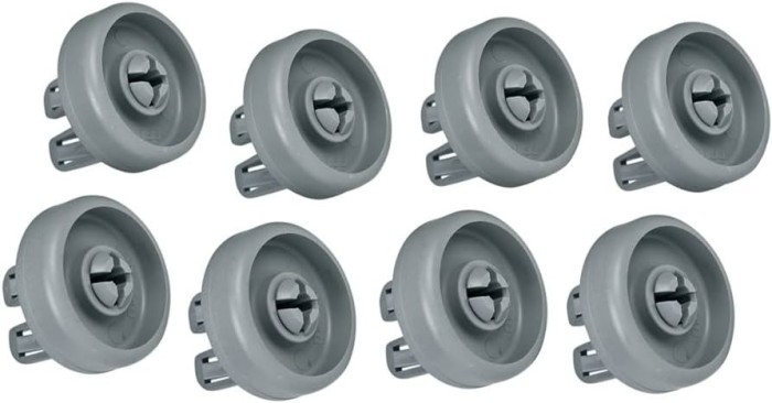 Role cos masina de spalat vase Whirlpool 481252888112 8 buc