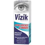 VIZIK picaturi pentru ochi uscati si obositi, Zdrovit, 10 ml