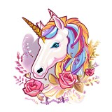 Cumpara ieftin Sticker decorativ, Unicorn, Multicolor, 60 cm, 7589ST, Oem