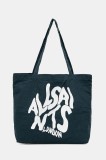 AllSaints geanta de bumbac ORLANDO culoarea verde, M285XB