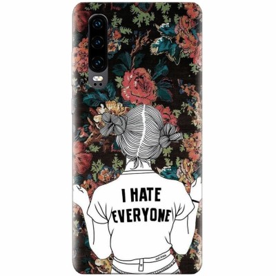 Husa silicon pentru Huawei P30, I Hate Everyone foto
