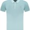 Norway Tricou Polo barbati cu logo brodat, din bumbac, Regular fit, Azur