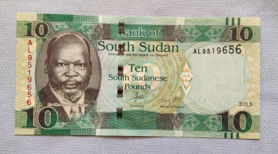 South Sudan / Sudanul de Sud - 10 Pounds (2015) foto