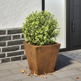 vidaXL Jardinier de grădină 30x30x30 cm Oțel rezistent la intemperii