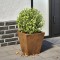 vidaXL Jardinier de grădină 30x30x30 cm Oțel rezistent la intemperii 851050