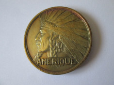 Rara! Medalie Expozitia Coloniala Internationala Paris 1931:America foto