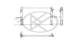 Radiator Toyota Yaris Cross 21-, motor: 1.5, 625x370x27, Koyorad, Aluminiu/ Plastic brazat, 1640015640