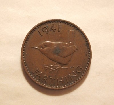 ANGLIA FARTHING 1941 / VRABIUTA foto