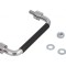 Manetă Oțel Cromat 43mm x 120mm x 10mm Fixare Șurub M8