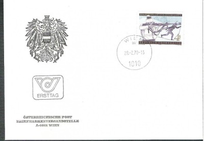 Austria &amp;Ouml;sterreich 1978 WM Biathlon FDC K.101 foto