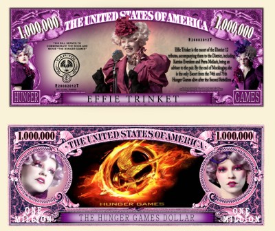!!! SUA = FANTASY NOTE (TJ6) = EFFIE TRINKET - 2020 - UNC/ SERIA HUNGER GAMES foto