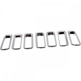 Ornament grila radiator Jeep Compass (Pk), 03.2011-, Cromat, Completa, 68109865AA