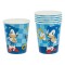 Set Pahare Unică Folosință, Sonic, Capacitate 240ml, 6 Bucăți, Albastru, H&acirc;rtie