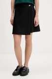 HUGO fustă culoarea negru, mini, evazați, 50547624