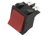 Comutator E-SWITCH ROCKER DPST-NO 16A 250VAC Roșu R5ABLKREDEF0