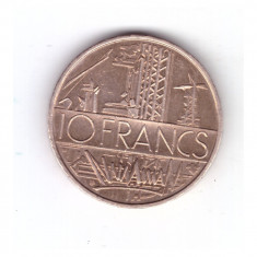 Moneda Franta 10 francs/franci 1987, stare foarte buna, curata