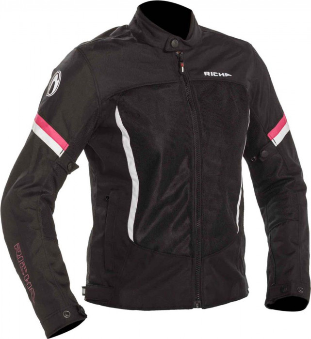 Geaca Moto Dama Richa Airbender Jacket Women, Negru/Roz, 3XL