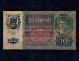 Austro-Ungaria 1915 - 10 coroane, stampila Romania, Ardeal, circulat
