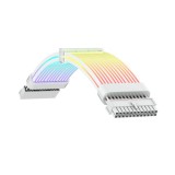 Cablu placa de baza Gamemax MB 24PIN WH, ARGB (Alb)