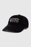 Abercrombie &amp; Fitch șapcă de baseball din bumbac culoarea negru, modelator