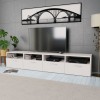 Gossi comode tv 2 buc, lemn prelucrat, 95x35x36 cm, alb