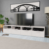 Comode TV 2 buc, lemn prelucrat, 95x35x36 cm, alb GartenMobel Dekor, vidaXL