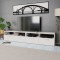 Gossi comode tv 2 buc, lemn prelucrat, 95x35x36 cm, alb