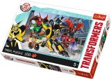 Puzzle Trefl 100 piese cu echipa Transformers, pentru copii 5+