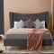 Pat Lora 180x200 cm Tapitat Catifea Gri Somiera Inclusa (cod ML 2302-04)
