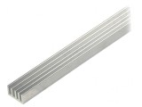 Radiator extrudat cu aripioare naturale 1000mm x 19mm brut