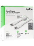 Belkin Braided Usb-c 2.0 100w Cable 2m White
