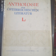 Anthologie der Osterreichischen literatur I,2-Prof.Dr.docent Jean Livescu