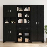 Cumpara ieftin Biblioteca Stejar negru 30 x 42.4 x 185.2 cm Lemn prelucrat