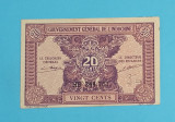 Indochina Franceza 20 Cents 1942 &#039;Perioada guvernului Vichy&#039; aUNC p#90