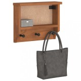vidaXL Suport pentru haine &quot;SANDNES&quot; 45x12x35 cm, lemn masiv de pin