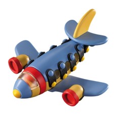 Set de Constructie Avion cu Reactie 3D mic-o-mic, 13 cm foto