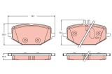 TRW GDB2372 set placute frana,frana disc