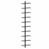 Cumpara ieftin Suporturi sticle de vin montaj pe perete 10 sticle negru metal