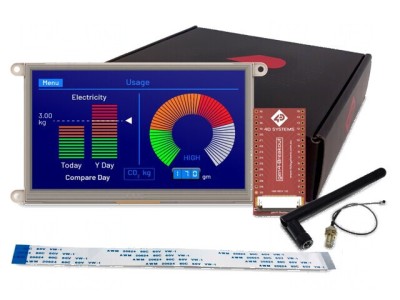 Afişaj TFT 7 inch 800x480 8MBRAM,16MbFLASH 400cd/m2 cu ESP32 foto