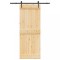 vidaXL Ușă glisantă cu set de feronerie 80x210 cm, lemn masiv de pin 3332689