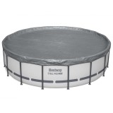 Bestway Husă pentru piscină &Oslash;6,71 m Rotund Poliester Gri 42035729