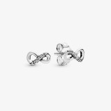 Cumpara ieftin Cercei argint 925, JW902, model infinit, placati cu rodiu