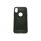 Husa apple iphone x tpu, carbon, negru, Flippy