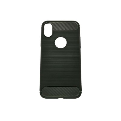 Husa apple iphone x tpu, carbon, negru foto
