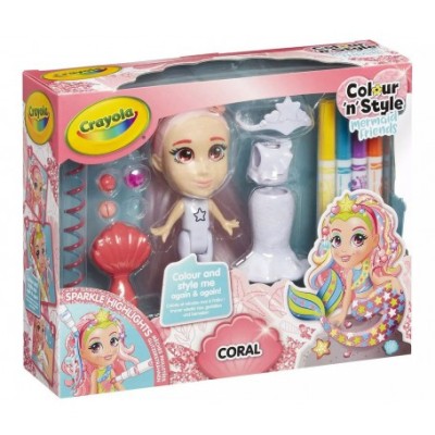 Set Crayola Color &amp;#039;n&amp;#039; Style Friends Coral foto