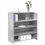 VidaXL Birou de recepție Gri beton 100x50x103,5 cm Lemn prelucrat