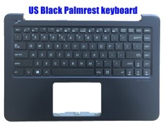 Carcasa superioara cu tastatura palmrest Laptop, Asus, VivoBook E402N, E402NA, 90NB0C53-R31US1, 13NB0C53AP0221, 13N0-UFA0321, albastru inchis, layout
