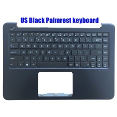 Carcasa superioara cu tastatura palmrest Laptop, Asus, VivoBook E402N, E402NA, 90NB0C53-R31US1, 13NB0C53AP0221, 13N0-UFA0321, albastru inchis, layout