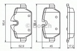 Set placute frana,frana disc MINI MINI COUNTRYMAN (R60) (2010 - 2016) BOSCH 0 986 494 461