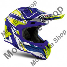 MBS AIROH HELM MX TERMINATOR OPEN VISION SHOCK, blau glanzend, XL=61-62, Cod Produs: TOVSH18XLAU foto